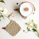 Pauly Flax Potholders Kit (Makes 2) - Stone