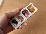 Ceramic Artist 4-Pan Paint Palette - Handmade Travel Palette