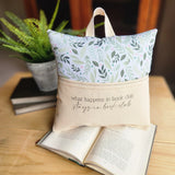 What Happens...Book Club, Reading Pillow, Tiny Flowers