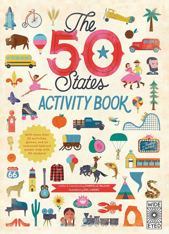 The 50 States: Activity Book: Maps of the 50 States of the USA (Americana #2) by Gabrielle Balkan