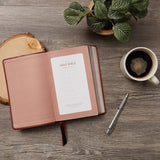 KJV Holy Bible: Large Print Single-Column with 43,000 End-Of-Verse Cross References, Brown Leathersoft, Personal Size, Red Letter, Comfort Print: King