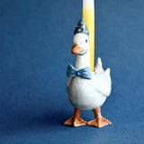 Heirloom Porcelein Blue Goose Cake Topper