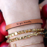 Be You Bravely -Leather Bracelet KIDS