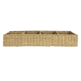Hand-Woven Seagrass Basket w/ 5 Sections, Natural