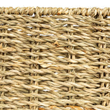 Hand-Woven Seagrass Basket w/ 5 Sections, Natural