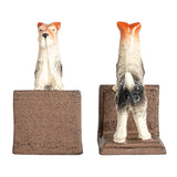 Cast Iron Jack Russell Terrier Bookends, Set of 2