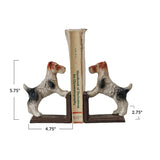 Cast Iron Jack Russell Terrier Bookends, Set of 2
