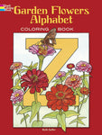 Garden Flowers Alphabet Coloring Book