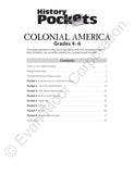 History Pockets: Colonial America, Grade 4 - 6 Teacher Resouse