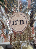 n+n Personalized Christmas Ornaments