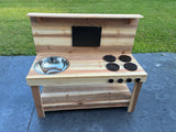 Locally Custom-Build Handcrafted All Cedar Kid's Mud Kitchen Playset