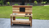 Locally Custom-Build Handcrafted All Cedar Kid's Mud Kitchen Playset