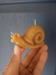 Little Woodland Snail Handmade Beeswax Candle