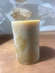 Handmade Beeswax Pillar Candle