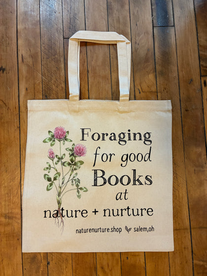 Foraging for Good Books at n+n Canvas Tote Bag by Twig & Moth
