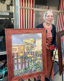Small Sunflower Field Oil Painting by Nancy Hawkins