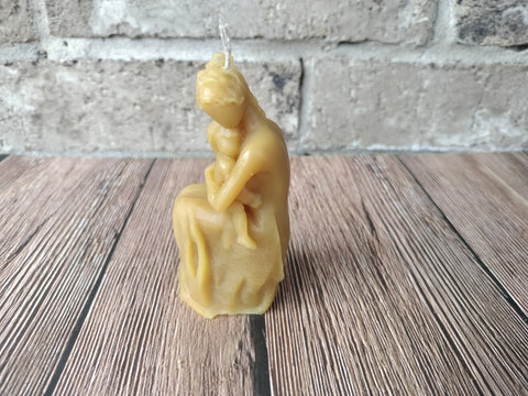 Motherhood (Mommy and Baby) Handmade Beeswax Candle