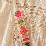 Poppy Light Handmade Embroidered Pacifier Strap/Clip