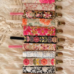 Poppy Light Handmade Embroidered Pacifier Strap/Clip