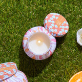 Pineapple Flower Pattern Play Petite Candle