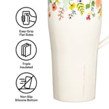 Rifle Paper Co. Cream Garden Party 30oz Cold Cup XL