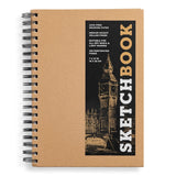Sketchbook: Kraft Spiral Hardcover Mixed Media Journal for Drawing: Acid-Free Quality Paper (3 Sizes)