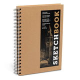 Sketchbook: Kraft Spiral Hardcover Mixed Media Journal for Drawing: Acid-Free Quality Paper (3 Sizes)