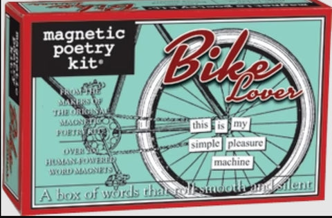 Bike Lover Magnetic Poetry Kit