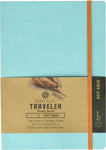 Pentalic Traveler Pocket Journal: Dot Grid - 4x6 or 6x8, Black or Turquoise