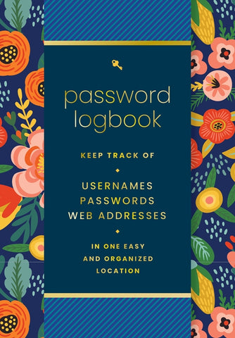 Password Logbook (Floral)