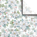 Tissue Paper- Printed - Snowdrift Floral