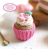 Crochet Cafe Amigurumi Kit Cupcake: Everything You Need Is Included: 100%-Cotton Yarn, Crochet Hook, Stitch Marker, Tapestry Needle, Fiberfill, Step-B by Better Day Press