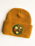 Wild Strawberry Native Plant Patch Waffle Beanie Hat