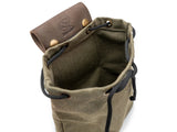 Leather & Canvas Bushcraft Foraging Belt Bag Pouch for Camping