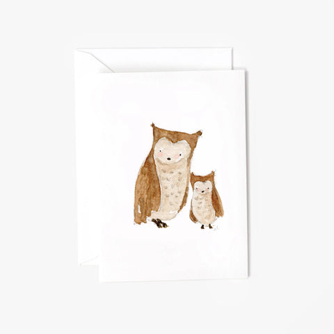 Baby Owl Mini Notecard by Emily Lex