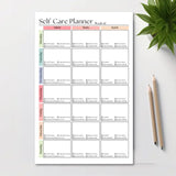 Weekly Self-Care Planner: 50 Page Tear-Off Notepad