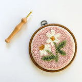 Pink Daisy Punch Needle Kit