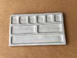 Large 9-Pan Ceramic Artist Paint Palette