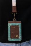 Silent Grove Floral ID Badge Holder