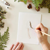 Mushrooms Paintable Watercolor Notecard Set by Emily Lex