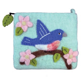 Magnolia Bluebird Coin purse by dZi Handmade