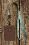 Brown ID Badge Holder