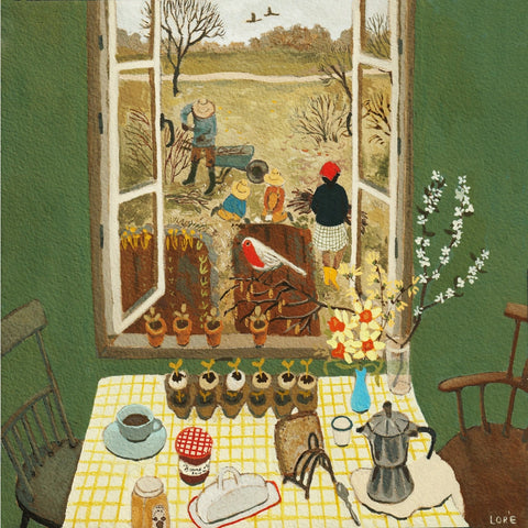 April Morning Art Print by Loré Pemberton