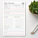 Making A Decision Planner: 50-Page Notepad