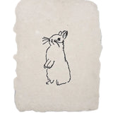Bunny Sketch Letterpress Note Card / Mini Art Print
