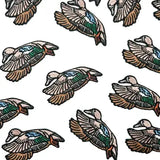Blue Winged Teal Duck Iron-On Embroidered Patch