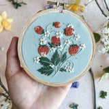 Wild Strawberries Embroidery Kit