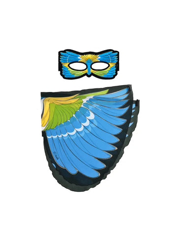 Blue-Winged Warbler Bird Wings + Mask