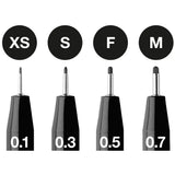 Pitt Artist Pen, #199 Black (XS, S, F, M)
