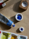 Small Circular Handmade Paint Pans and Mixing Dishes